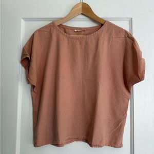 Two Fold Raw Silk Top